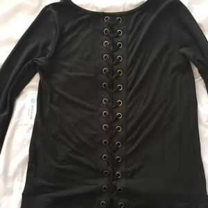 Lace Up Back Top